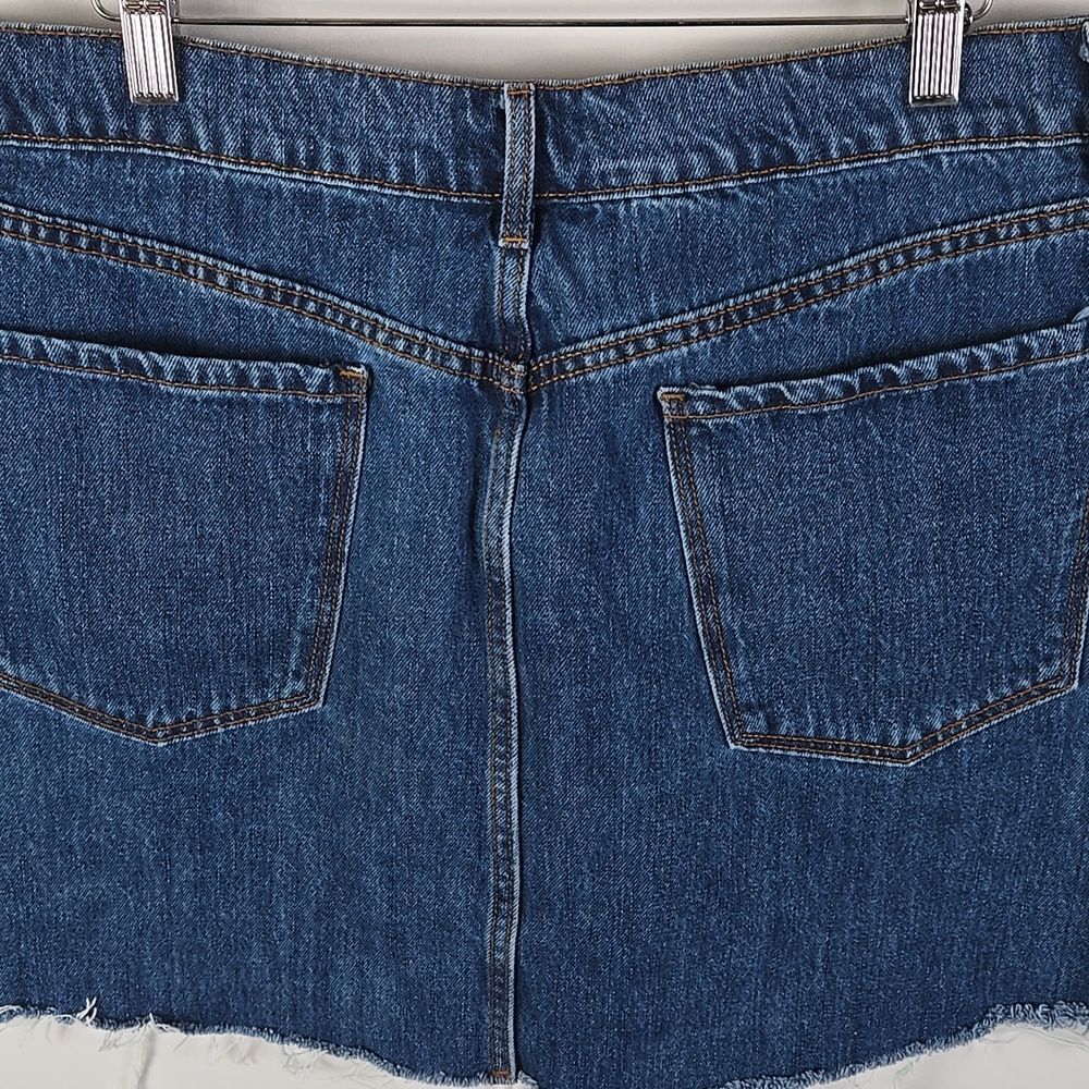 Old Navy Above The Knee Denim Jean Skirt Women's Sz 14, Farmhouse, Chore, Boho - Picture 4 of 8